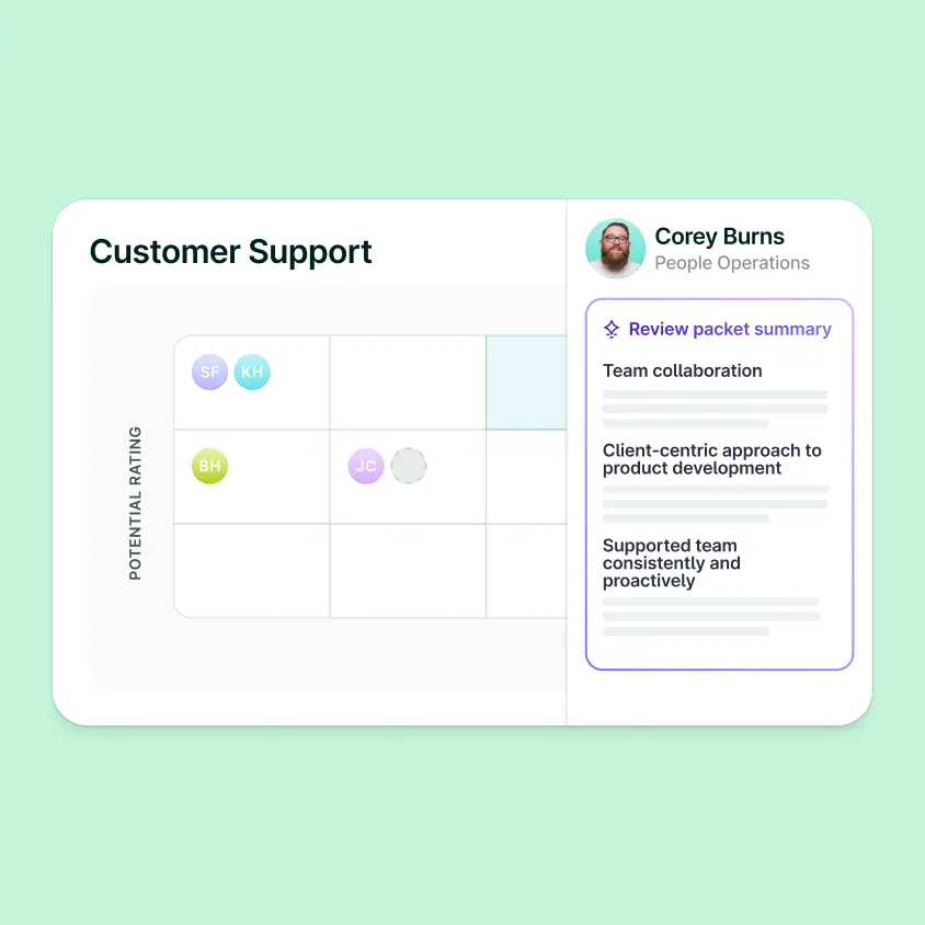 UI of AI calibration
