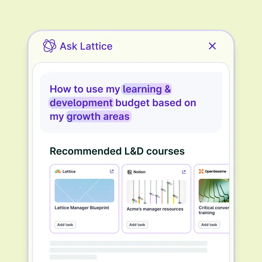 UI of AI charting a plan