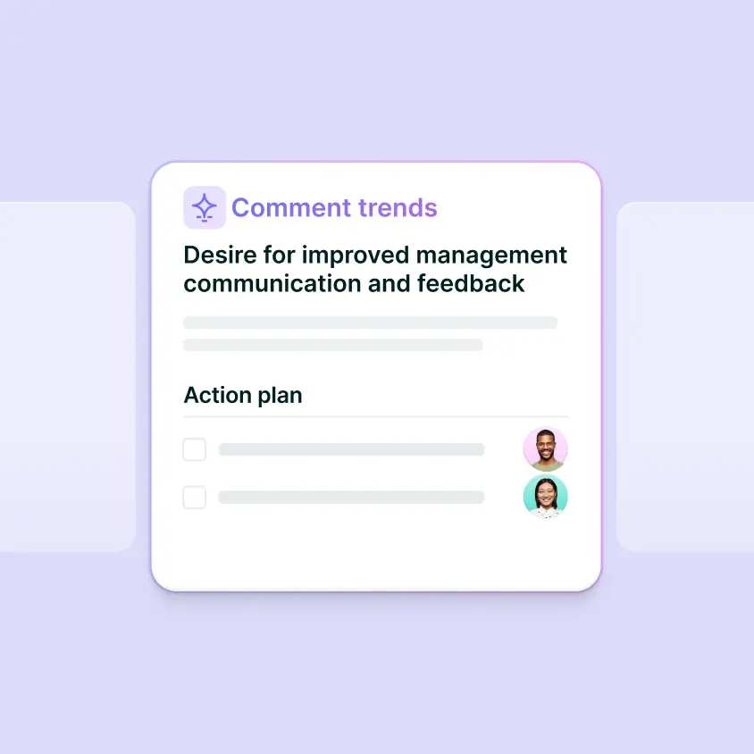 UI of AI engagement insights