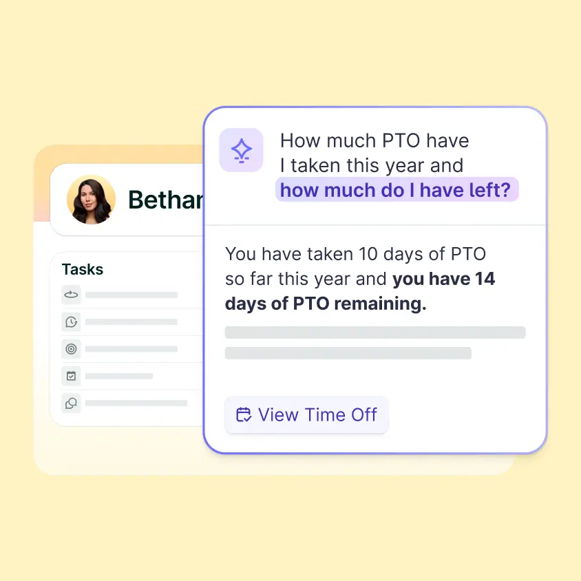 UI of AI instant answers